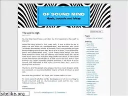 Sites similar to ofsoundmind.wordpress.com