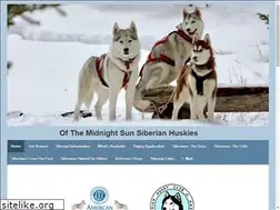 Sites similar to ofthemidnightsunsiberianhuskies.com