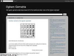 Sites similar to oghamgematria.blogspot.com