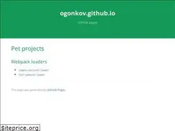 Sites similar to ogonkov.github.io