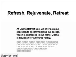 Sites similar to ohanaretreatbali.com
