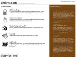 Sites similar to ohdave.com