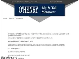 Sites similar to ohenrymenswear.com.au