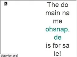 Sites similar to ohsnap.de