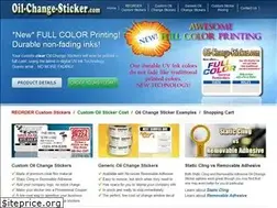 Sites similar to oil-change-sticker.com