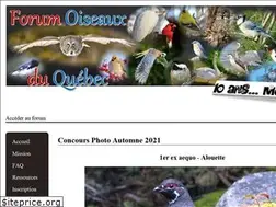 Sites similar to oiseauxduquebec.org
