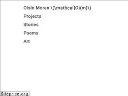 Sites similar to oisinmoran.com