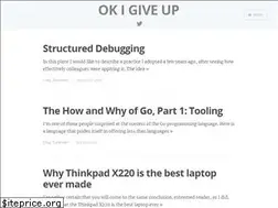 Sites similar to okigiveup.net