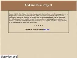Sites similar to oldandnewproject.net
