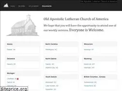 Sites similar to oldapostoliclutheranchurch.org