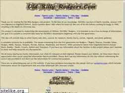 Sites similar to oldbillyrodgers.com