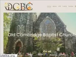 Sites similar to oldcambridgebaptist.org