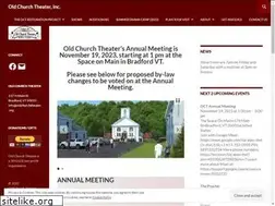 Sites similar to oldchurchtheater.org