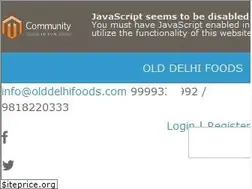 Sites similar to olddelhifoods.com