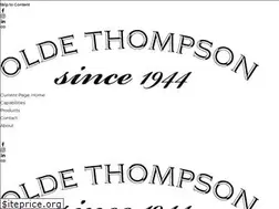 Sites similar to oldethompson.com