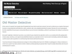 Sites similar to oldmasterdetective.com