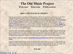 Sites similar to oldmusicproject.com