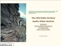 Sites similar to oldpathsmedia.org