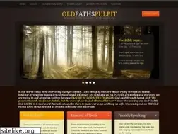 Sites similar to oldpathspulpit.org