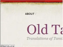 Sites similar to oldtamilpoetry.com