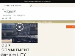 Sites similar to oldworldlumber.com
