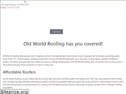 Sites similar to oldworldroofing.com