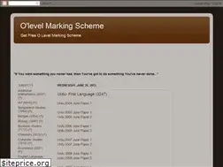 Sites similar to olevelmarkingscheme.blogspot.com