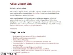 Sites similar to oliverjash.me
