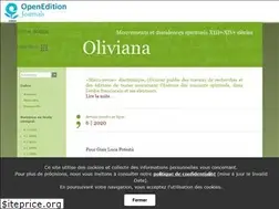 Sites similar to oliviana.revues.org