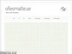 Sites similar to ollesmatte.se