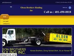 Sites similar to olsonbroshauling.com