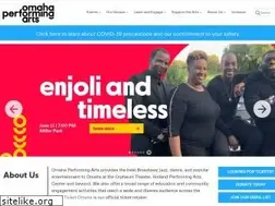 Sites similar to omahaperformingarts.org