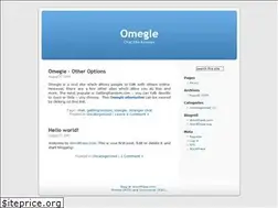 Sites similar to omeglesite.wordpress.com
