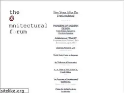 Sites similar to omnitecturalforum.com