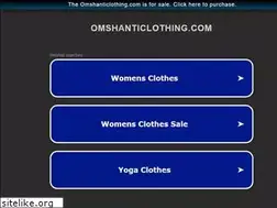 Sites similar to omshanticlothing.com