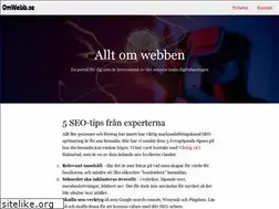 Sites similar to omwebb.se