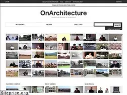 Sites similar to onarchitecture.com