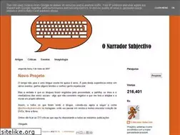 Sites similar to onarradorsubjectivo.blogspot.com