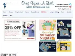 Sites similar to onceuponaquilt.com