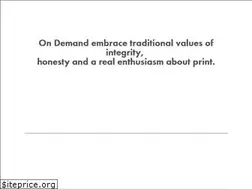 Sites similar to ondemandprint.co.uk