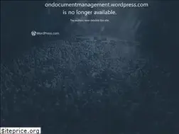 Sites similar to ondocumentmanagement.wordpress.com