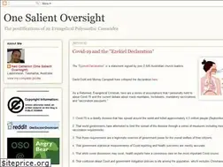 Sites similar to one-salient-oversight.blogspot.com