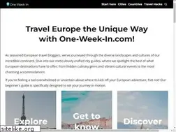 Sites similar to one-week-in.com