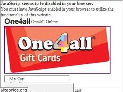 Sites similar to one4allgiftcard.co.uk
