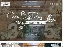 Sites similar to onebigdayeventhire.com.au