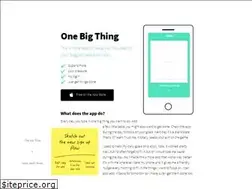 Sites similar to onebigthing.co
