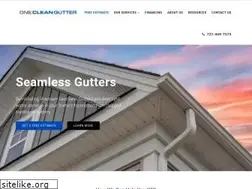 Sites similar to onecleangutter.com