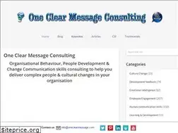 Sites similar to oneclearmessage.com
