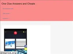 Sites similar to oneclueanswer.com