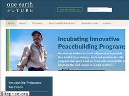 Sites similar to oneearthfuture.org